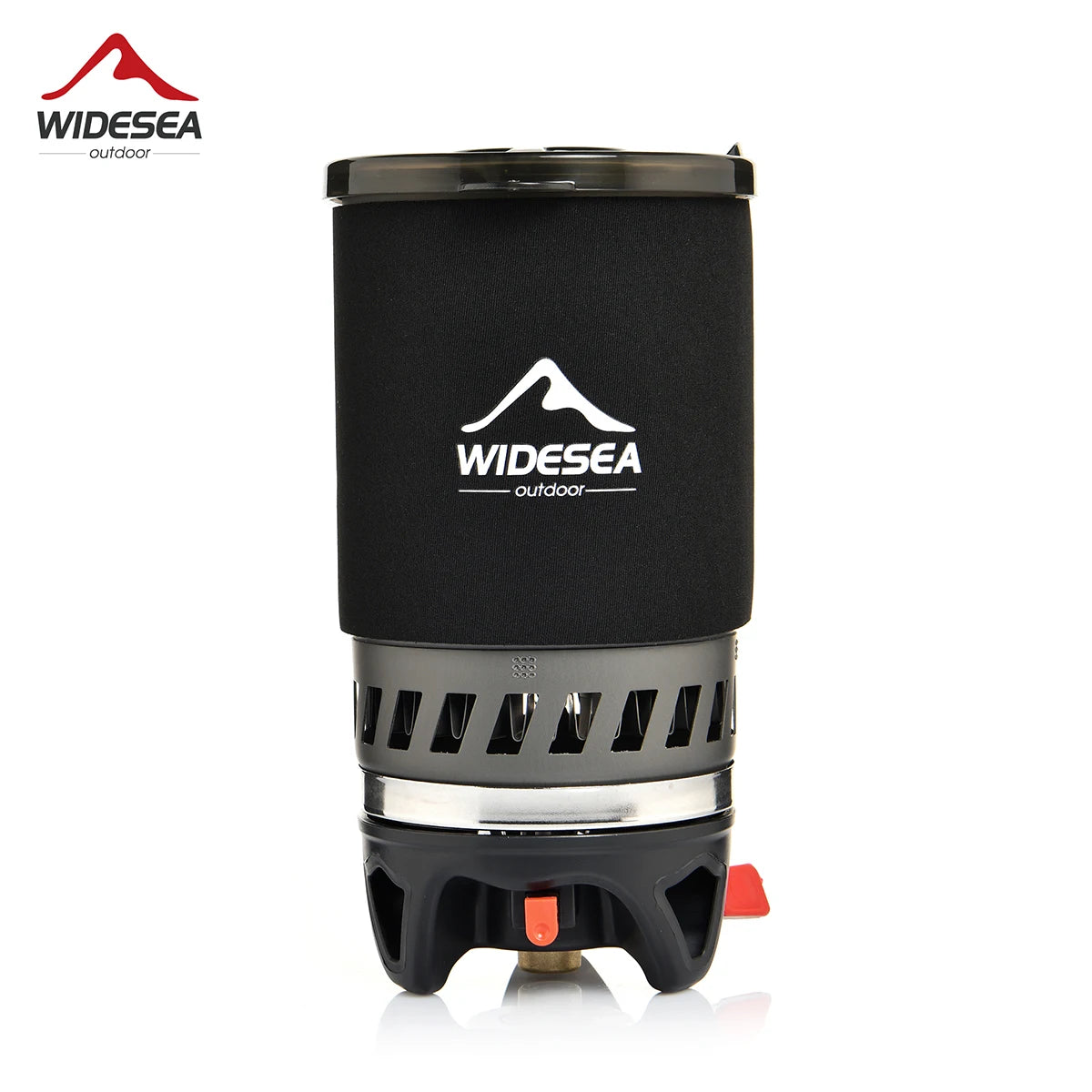 Widesea Camping Cooking System with Heat Exchanger Outdoor Gas Stove Burner Tourist Coffee Pot Cup Cookware Tableware Tourism by Smarsty