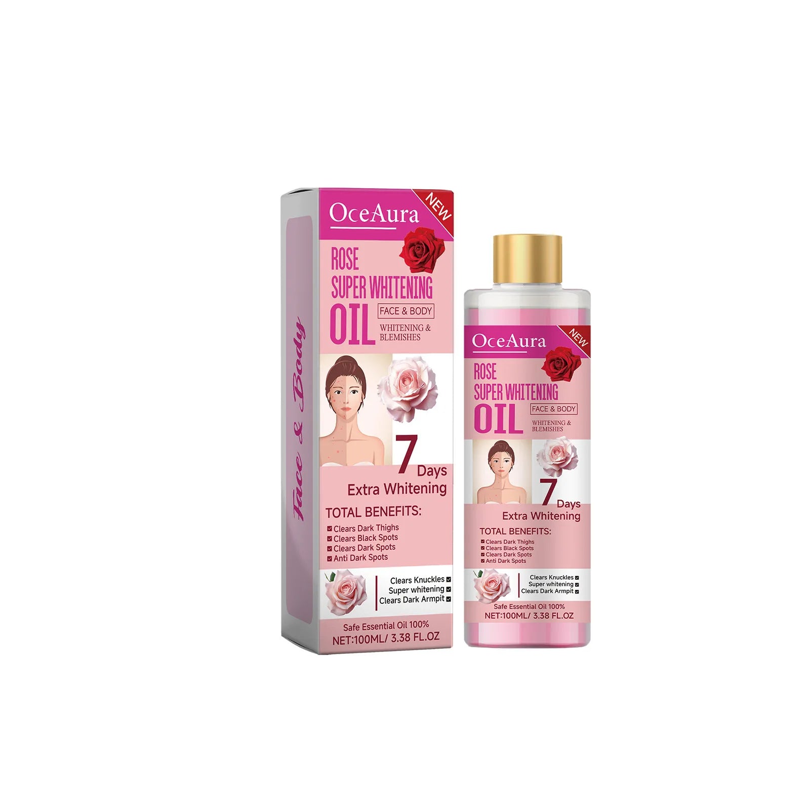 Turmeric Body Lightening Oil for Dry Skin - Smarsty