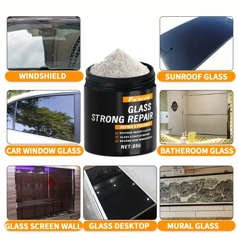 Super glass polishing powder|Restore glass clarity|Polishing for brightness|Glass scratch repair powder|Nanoscale scratch repair - Smarsty