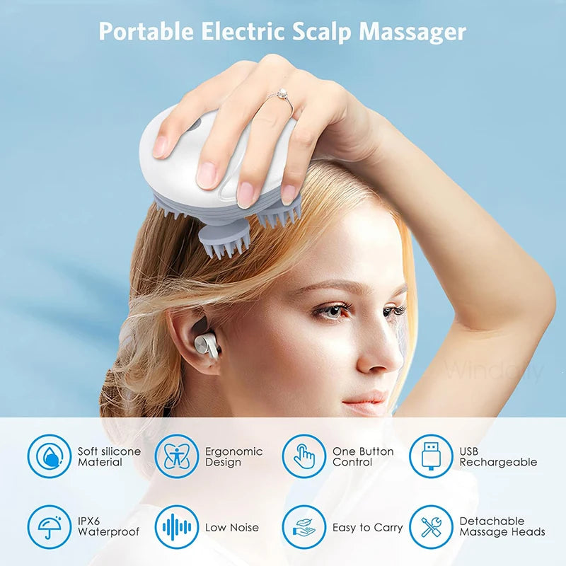 Electric Scalp Massager for Deep Tissue Relaxation - Smarsty