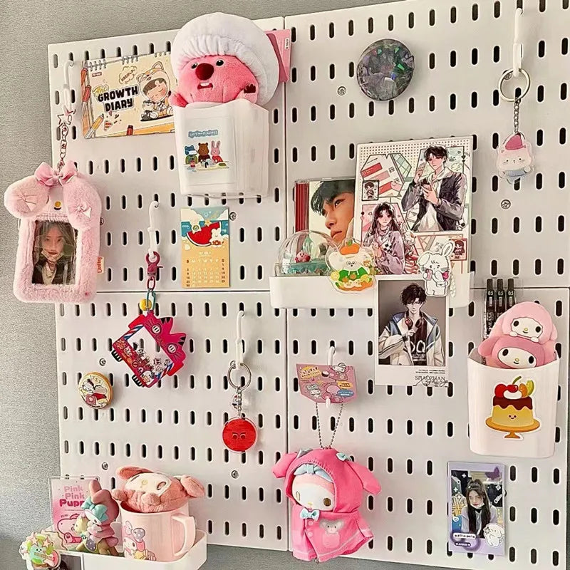 Punch-free Hole Board Vertical Desktop Wall Hanging Office Desk Storage Shelf Reading Room Desktop kitchen Bathroom Storage Rack by Smarsty