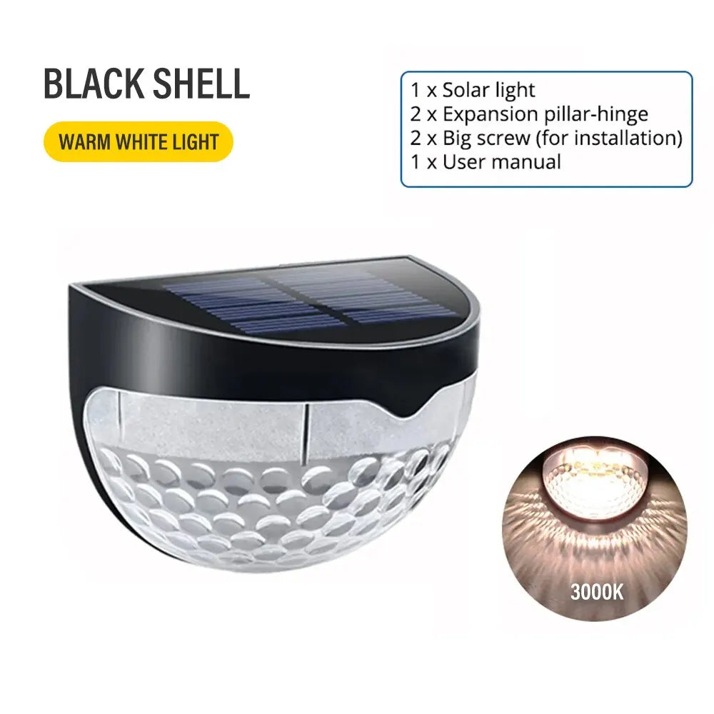 LED Solar Waterproof Fence Lights for Garden Pathway - Smarsty