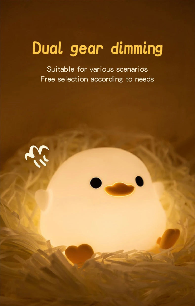 Soft Light Doudou Duck Night Light for Kids - Smarsty
