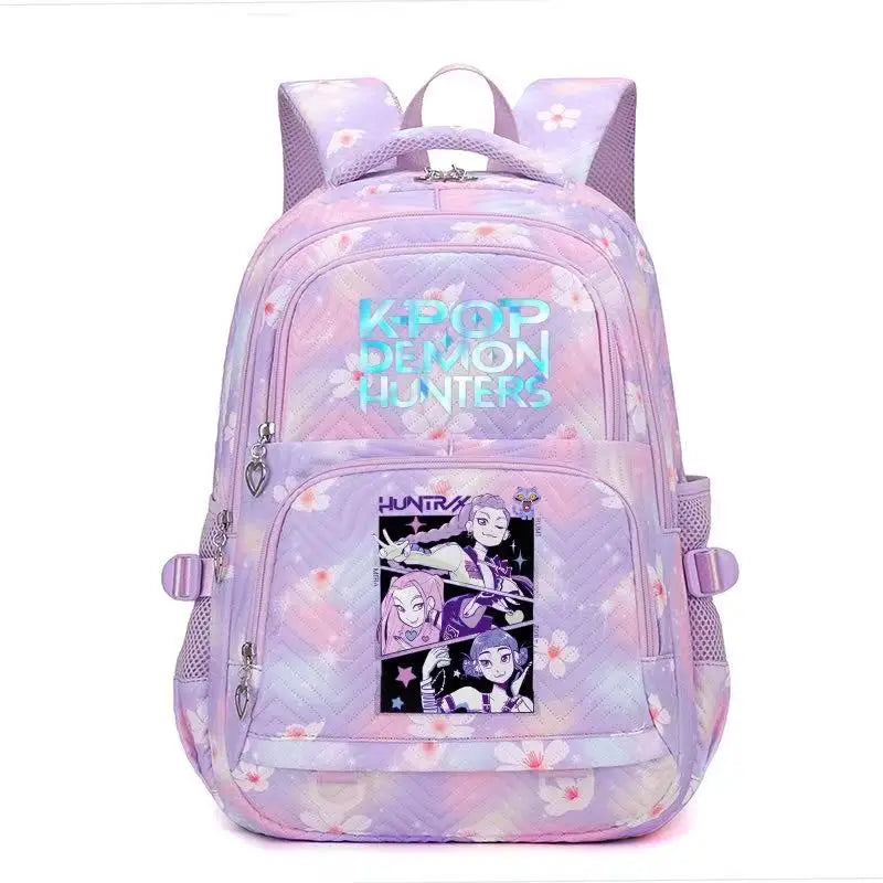 Demon Hunters Anime Backpack Large Capacity School Bag - Smarsty