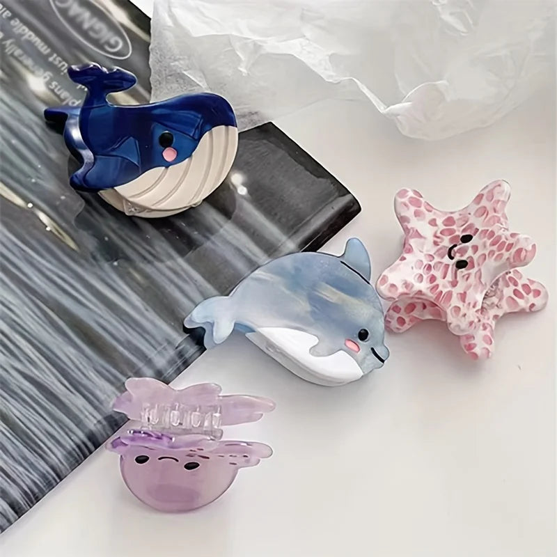 Acetate Ocean Animal Hair Clips for Women - Smarsty