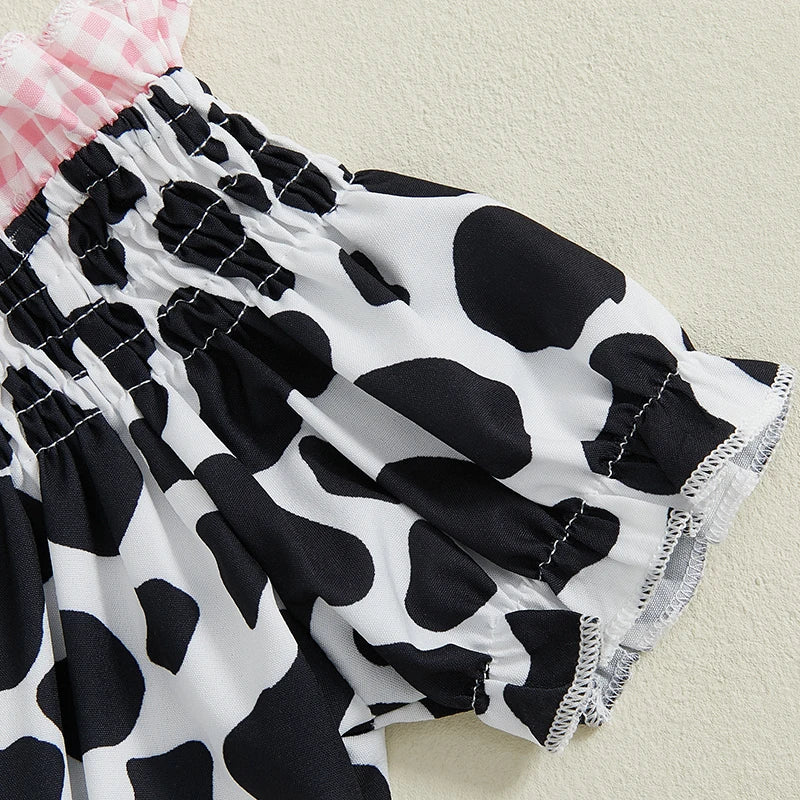 Girls Summer Outfit Leopard Print Sleeveless Top and Distressed Denim Shorts with Frayed Hem and Belt Set