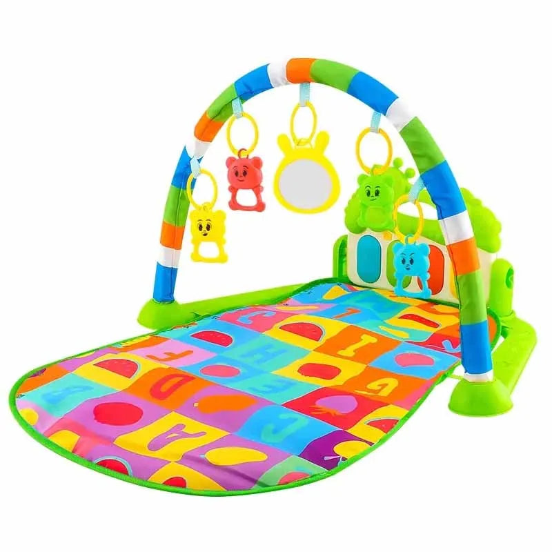 Baby Activity Gym Rack Early Education 0-36 Months Toy Gifts Musical Newborn Piano Keyboard Crawling Blanket Pedal Play Mat by Smarsty