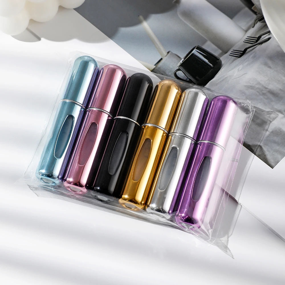 Portable 6Pcs Refillable Spray Bottle Set 5ml - Smarsty