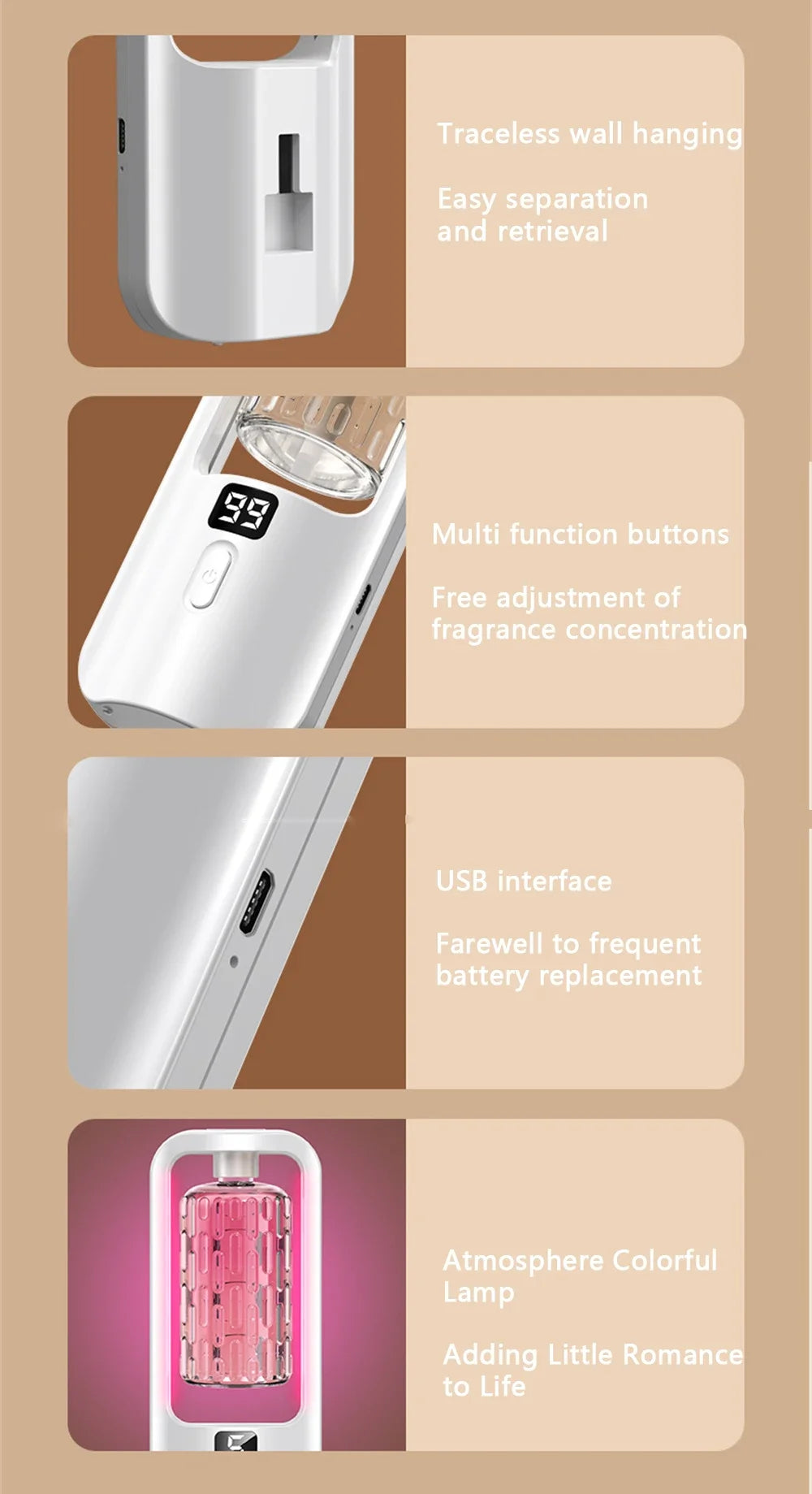 Aroma Diffuser Humidifier for Relaxing Aromatherapy - Smarsty