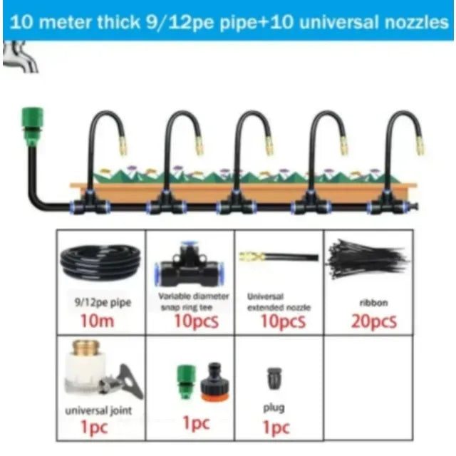 Universal Automatic Irrigation Sprinkler Kit for Efficient Watering - Smarsty