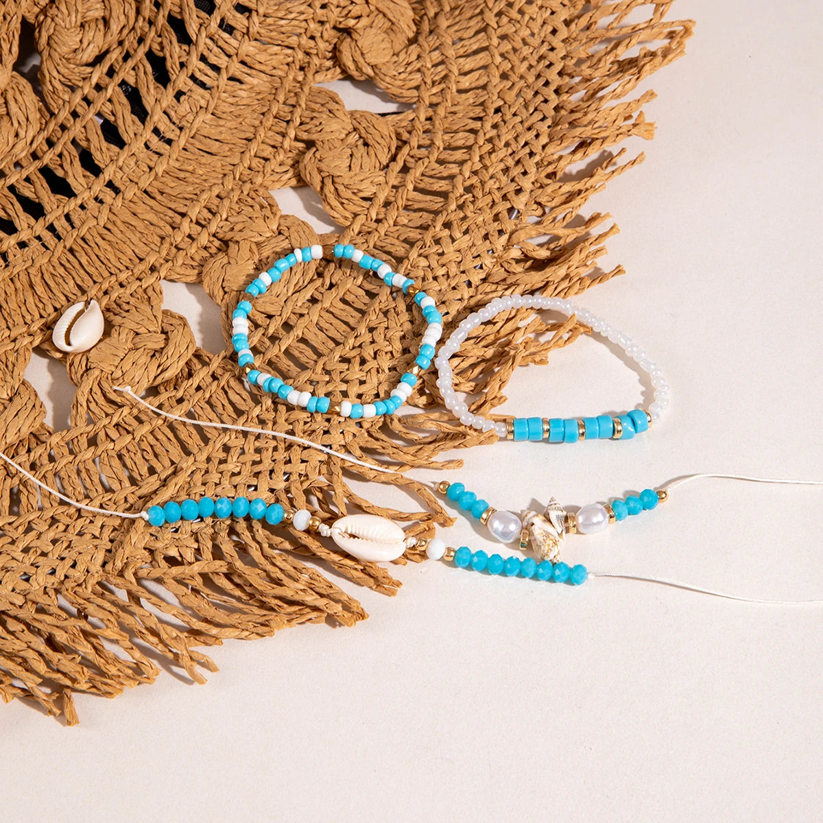 Bohemian Shell Beaded Bracelet Set for Women - Smarsty