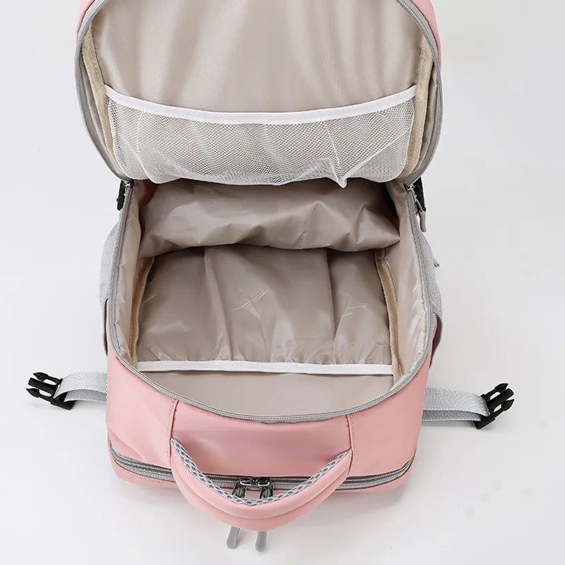 Casual Travel Backpack Women Large Capacity Waterproof Anti-Theft Casual Backpack Bag with Luggage Strap Laptop Backpack Women - Smarsty