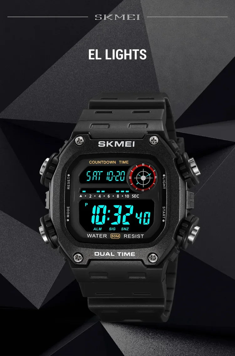 Skmei 2126 Waterproof Digital Sports Watch for Men - Smarsty