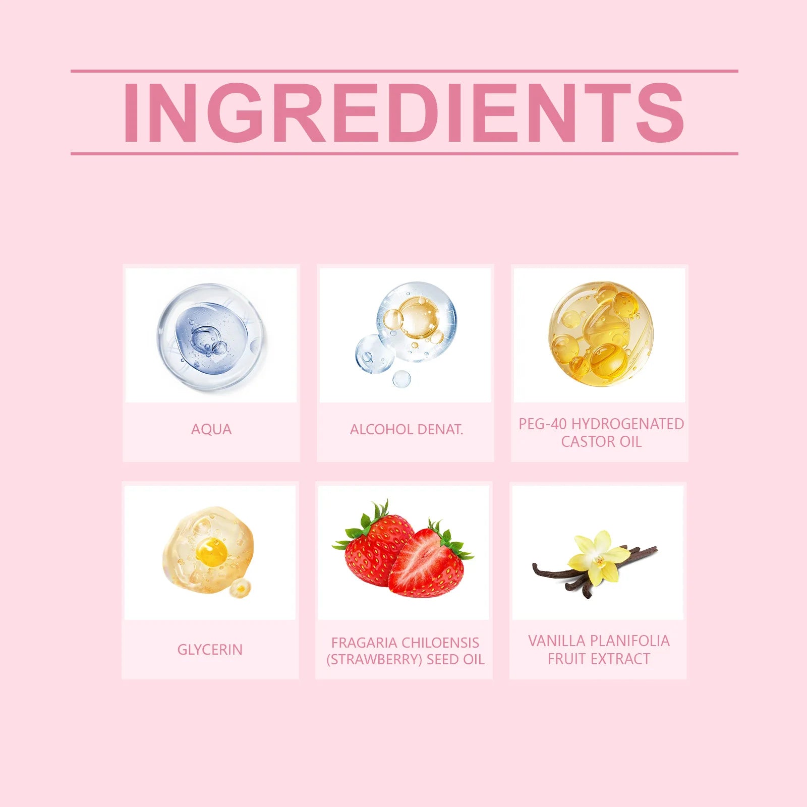 Roxelis Strawberry Sugar Sweet and Vital perfume Fresh, Sweet and Lasting Fragrance Date Commuting Multi Scene Portable Perfume