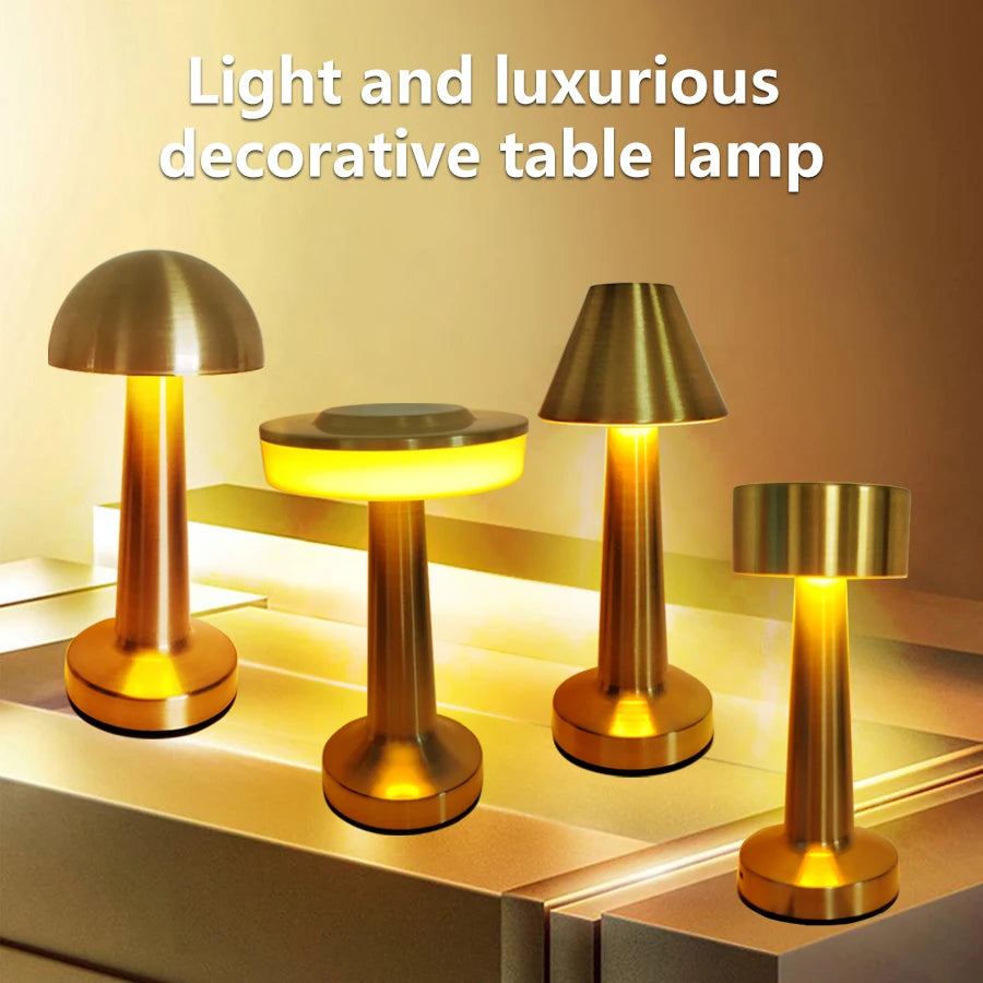 Rechargeable LED Table Lamp with Touch Control - Smarsty