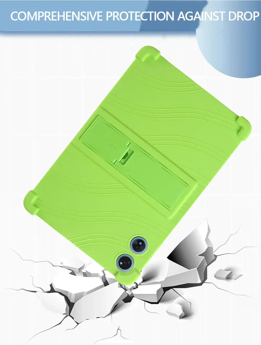 For Teclast P50 AI Tablet 11" Android 15 Case Shockproof Cover Soft Silicon Stand Protective Shell