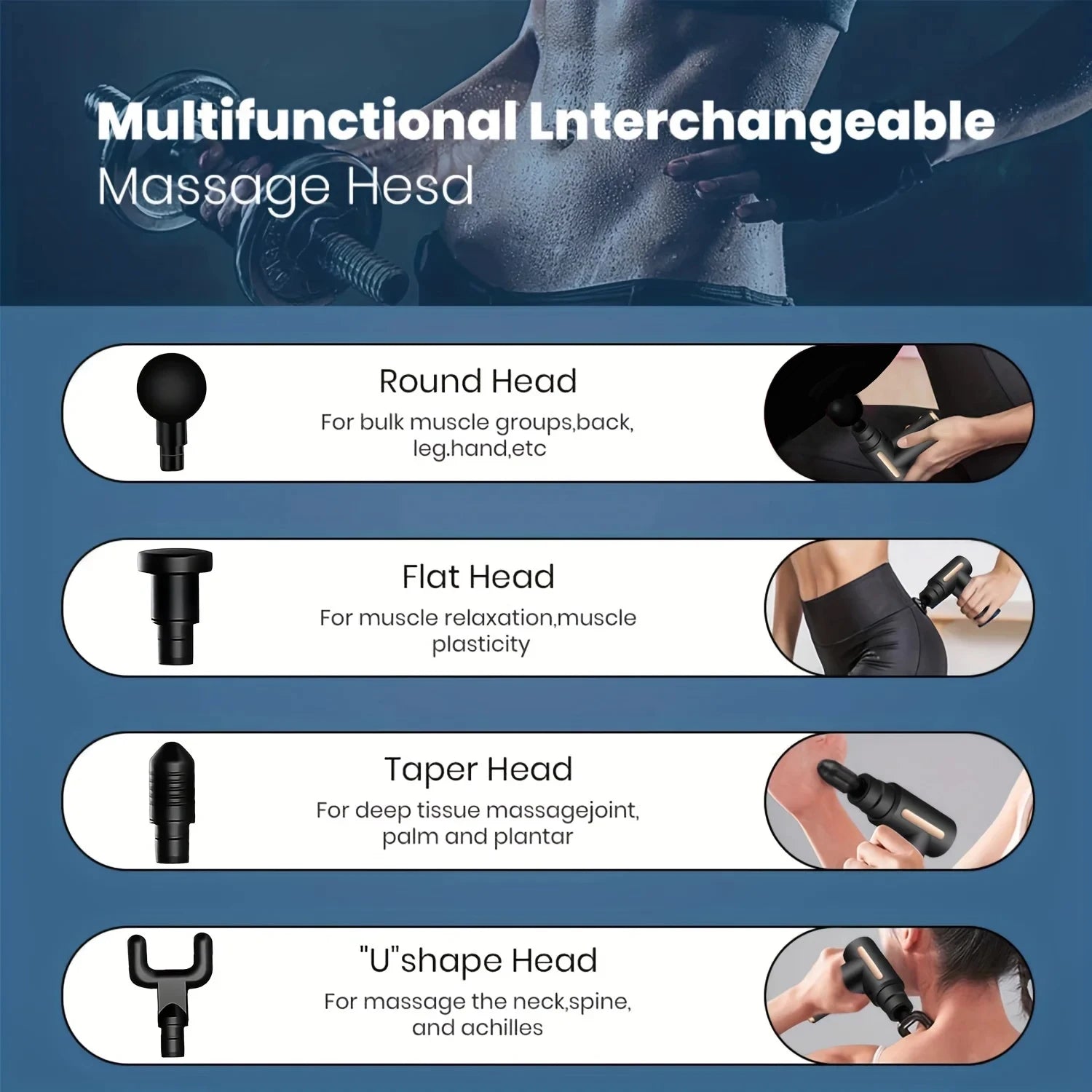 Portable Vibration Massage Gun for Deep Muscle Relaxation - Smarsty