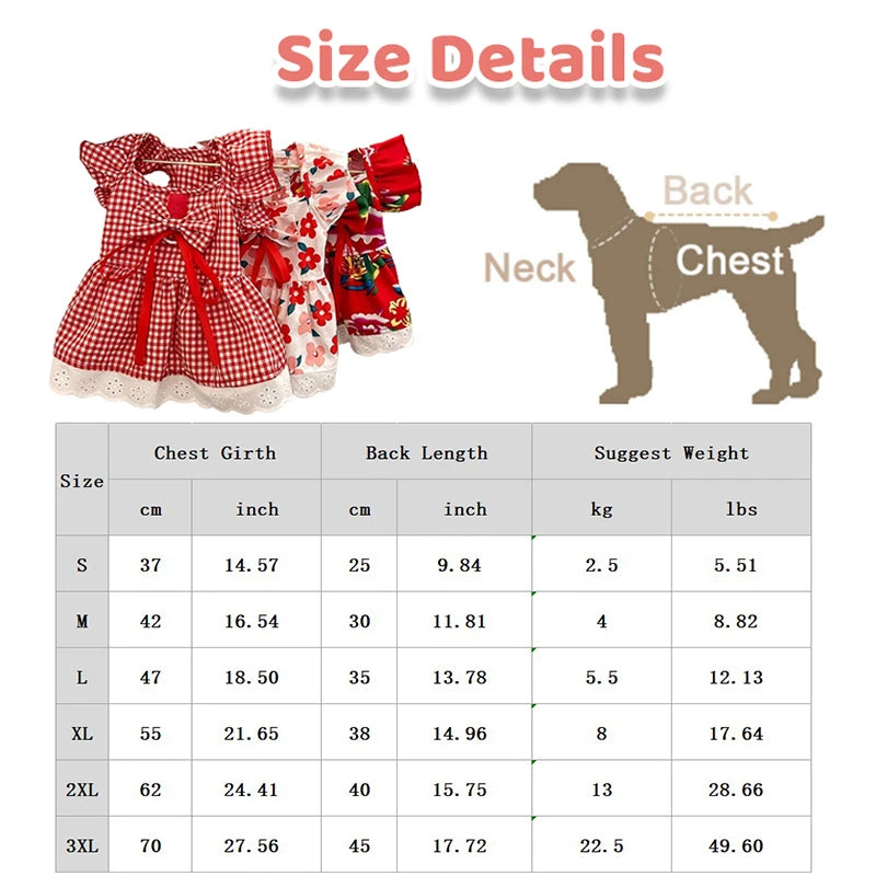 Floral Summer Pet Dress for Dogs and Cats - Smarsty