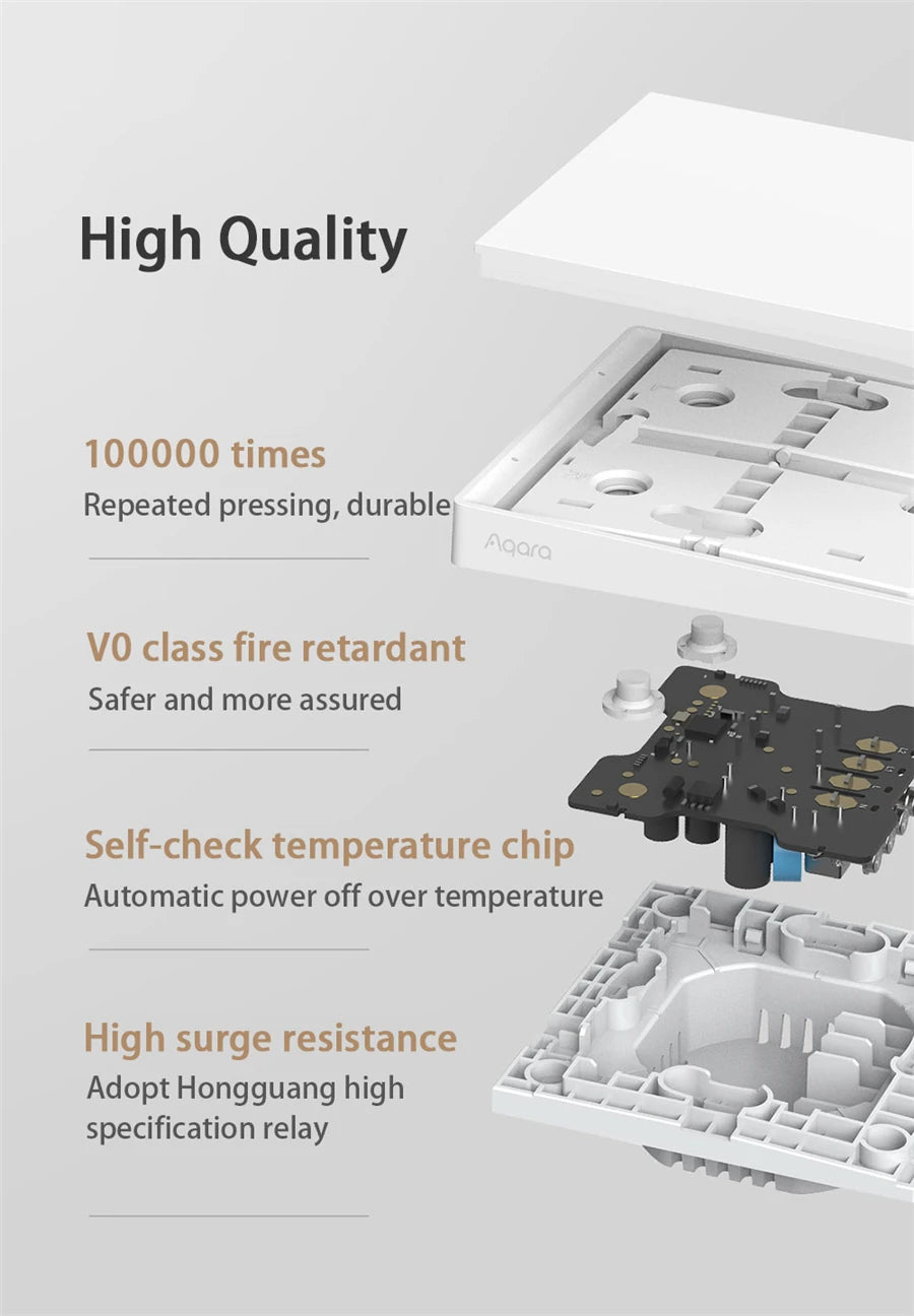 Aqara Smart Wall Switch E1 Wireless Control for Home - Smarsty