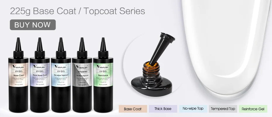 Venalisa HEMA Free Jelly Pink Nail Gel Kit - Smarsty