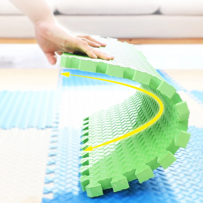 8Pcs/2.5cm Thick Nonslip Baby Crawling Play Mat Soundproof Puzzle Gym Mat for Children's Room and Eco-Friendly Puzzle Mat by Smarsty