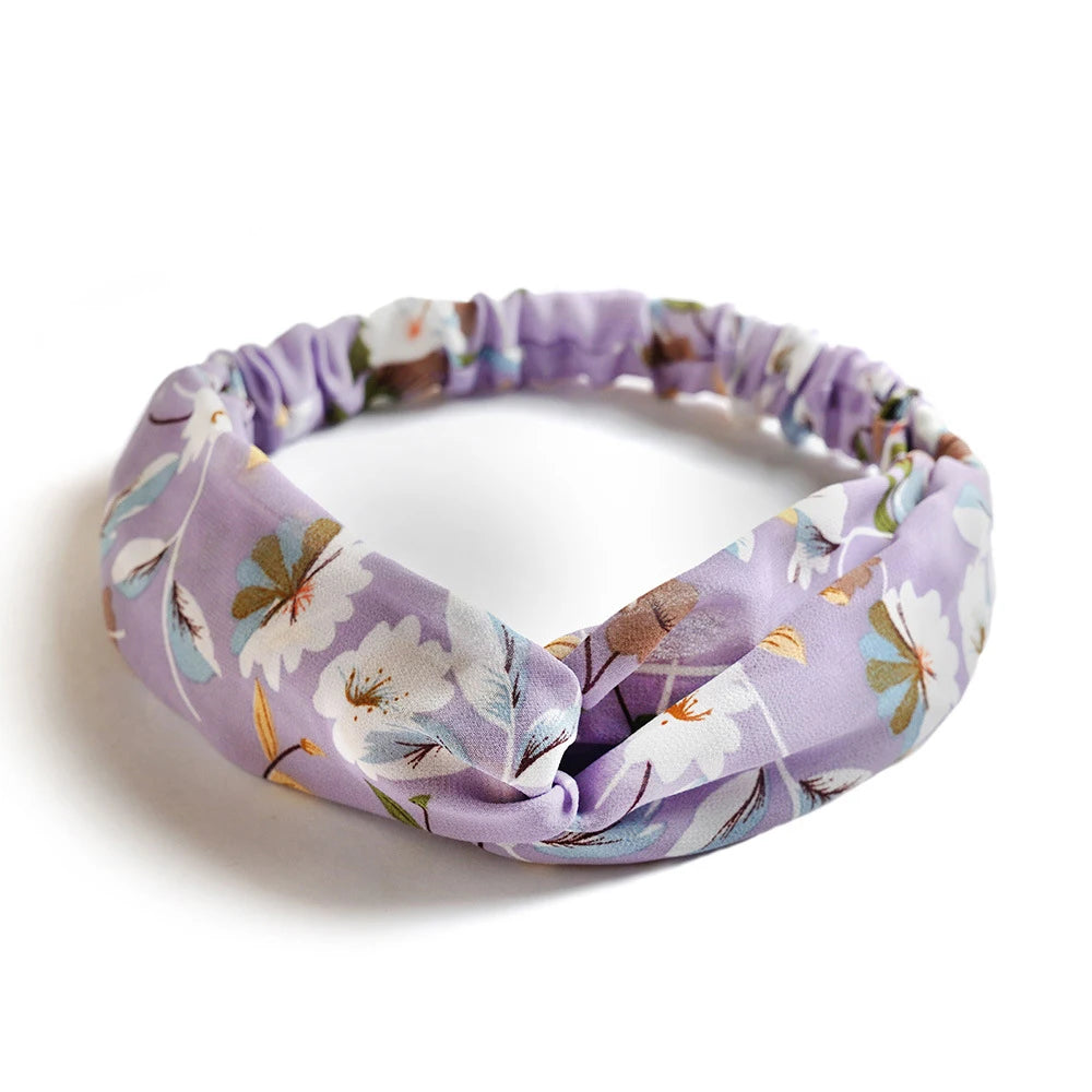 Bohemian Print Cashmere Headbands For Women Vintage Comfort - Smarsty