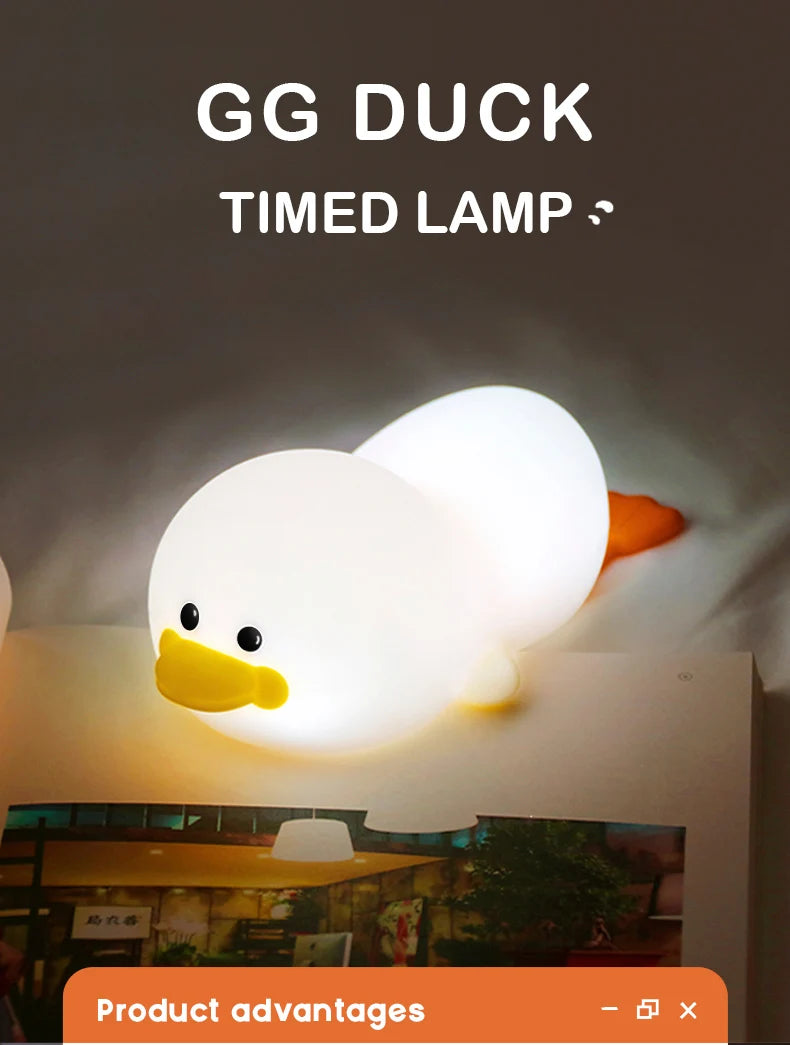 Soft Light Doudou Duck Night Light for Kids - Smarsty