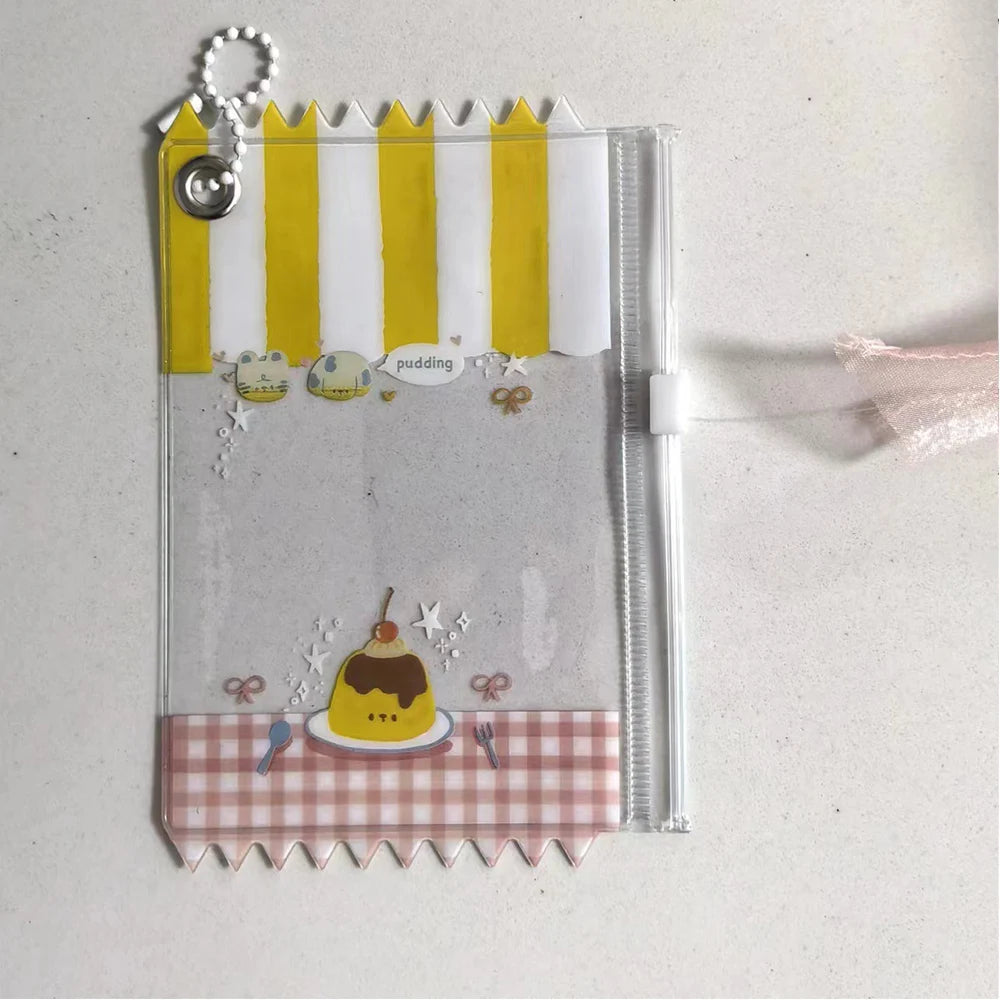 INS Transparent Candy Bag Badge Holder Korean Photocard Holder Display Bag Pendant Idol Photo Card Protective Cover Card Holder
