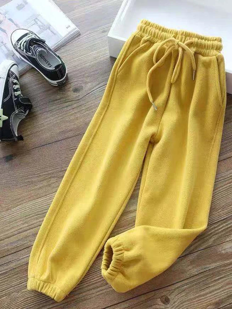 Women Winter Warm Leggings Thick Trousers Warm Fleece Plus Size Long Thicken Pants Fashion Casual Soild Color Leggings - Smarsty