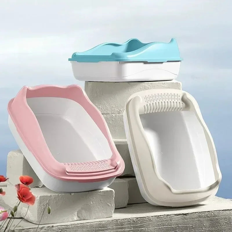 Small Cat Litter Box with Anti-Splash Design - Smarsty