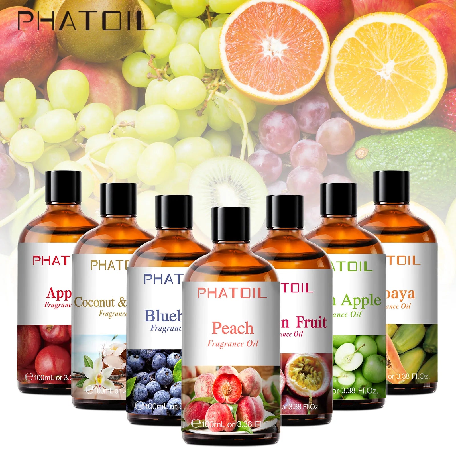 PHATOIL 100ml Sweet Fruity Fragrance Oil for Diffusers - Smarsty