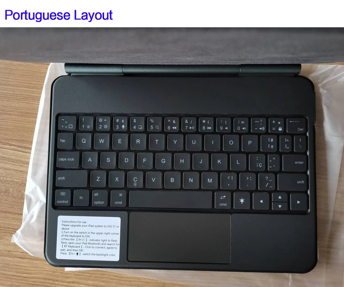 Magic Keyboard for iPad 11th Gen Backlit Magnetic Folio
