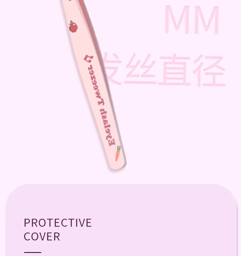 Stainless Steel Eyelash Tweezers for Easy 3D Lash Application - Smarsty