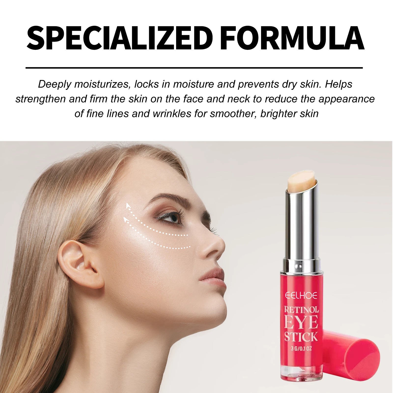 Retinol Eye Cream Stick for Dark Circles and Puffiness - Smarsty