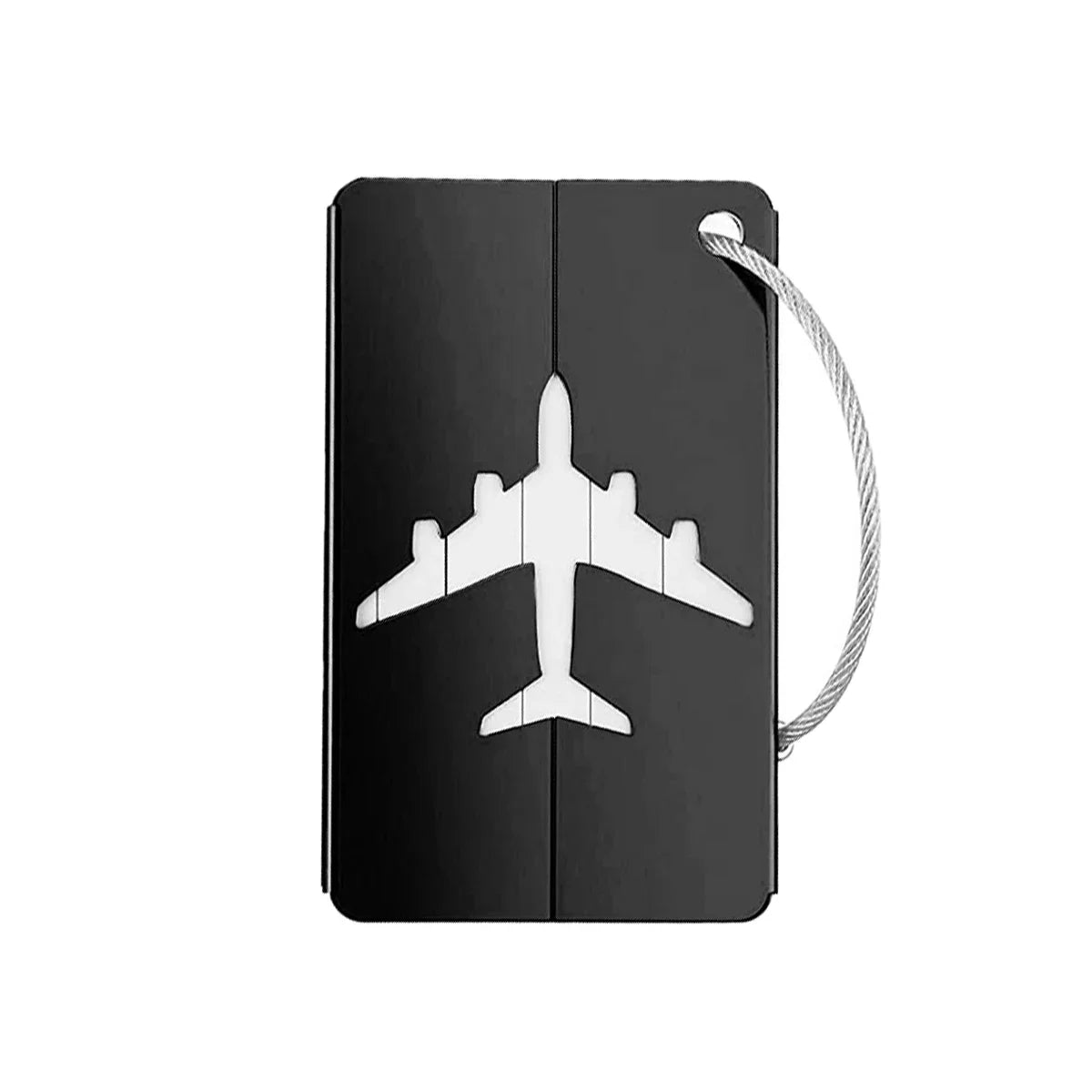 Aluminum Alloy Travel Luggage Tag Hanging Tag Suitcase Tag Plane With Name ID Cards Anti-lost Solid Color Travel Accessories - Smarsty