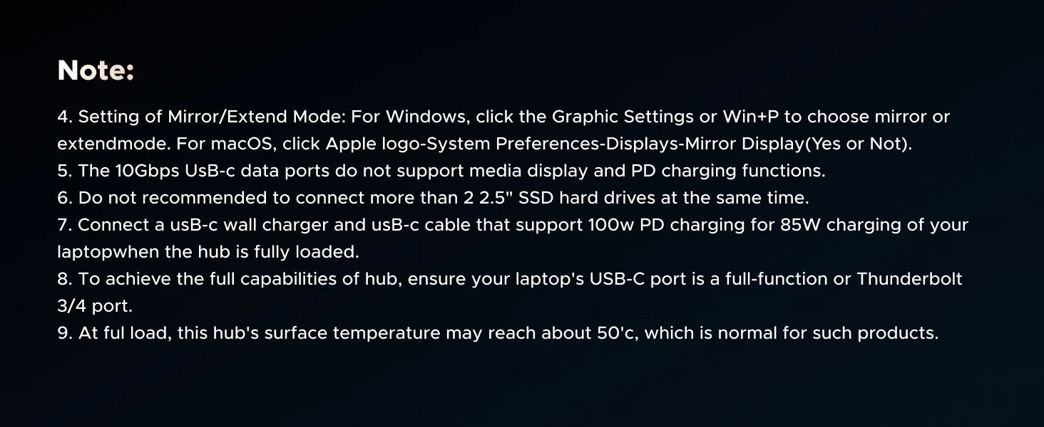 USB C Hub 10 In 1 With 4K60Hz HDMIPort PowerDelivery