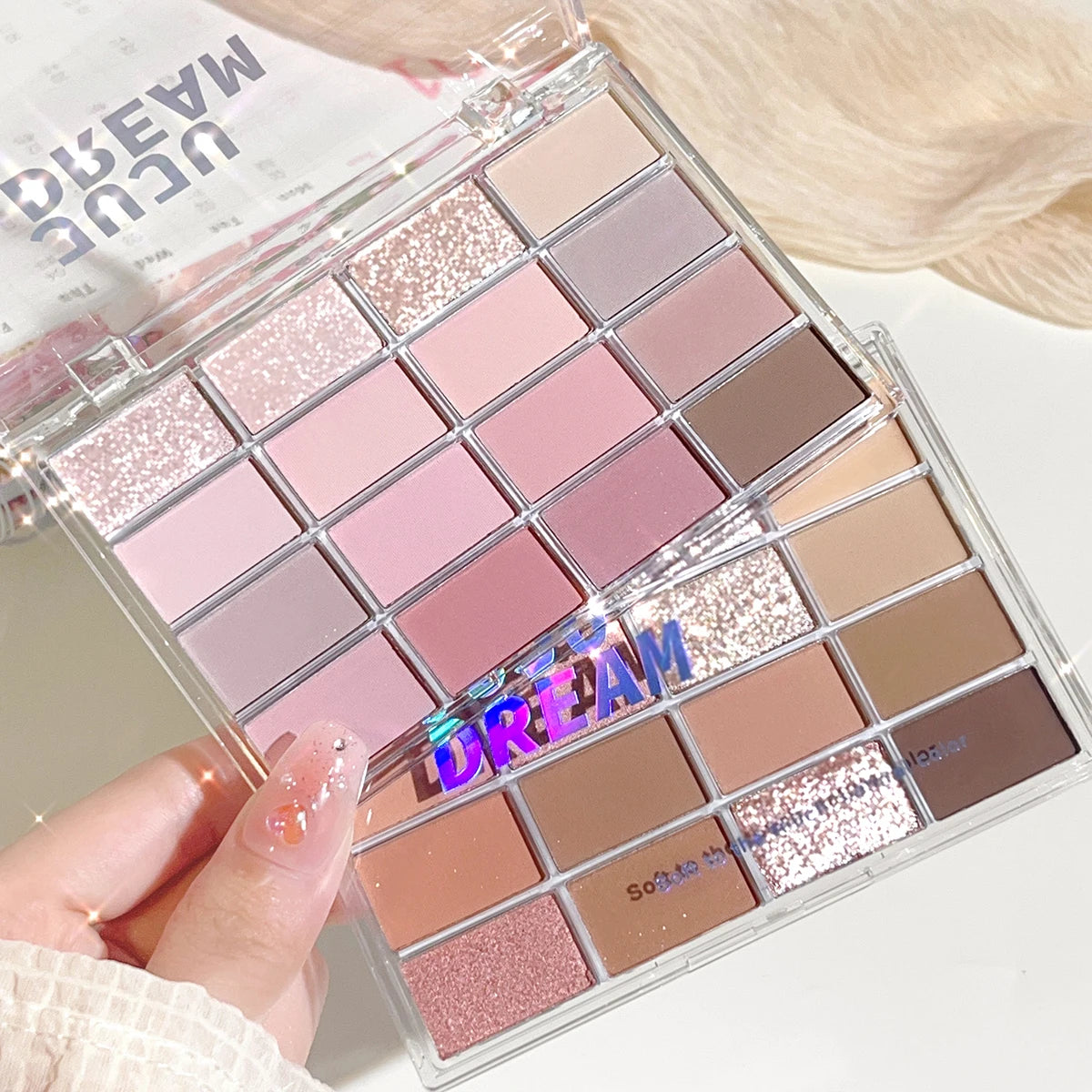 16 Color Pearlescent Matte Eyeshadow Palette for Daily Makeup - Smarsty