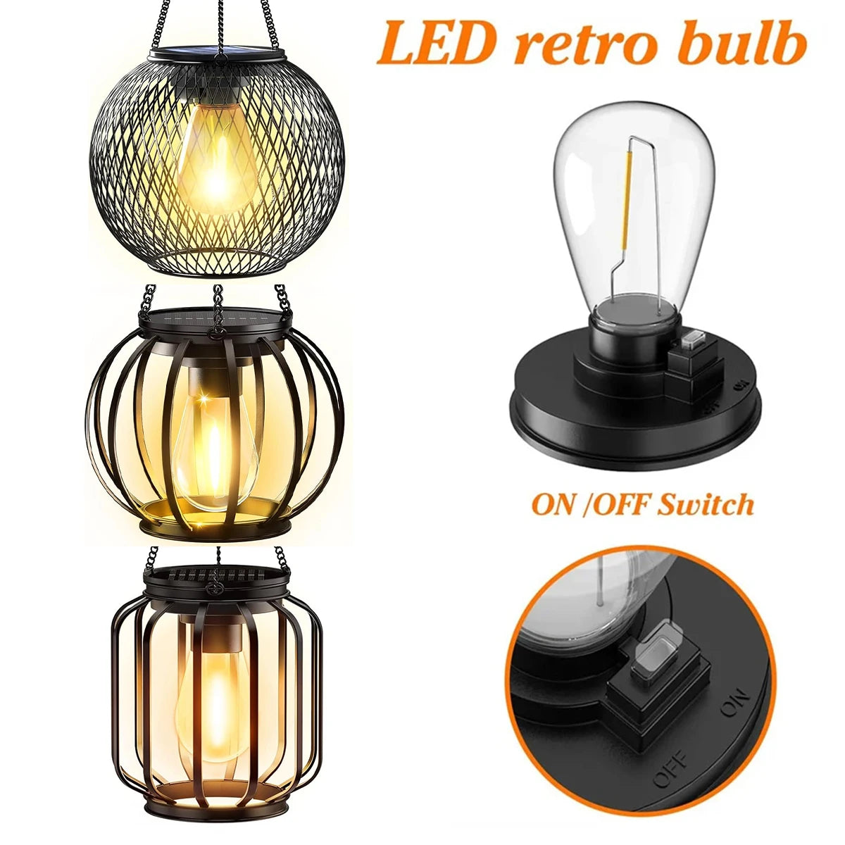 Solar LED Lanterns With Daylight Sensor For Outdoor Use - Smarsty