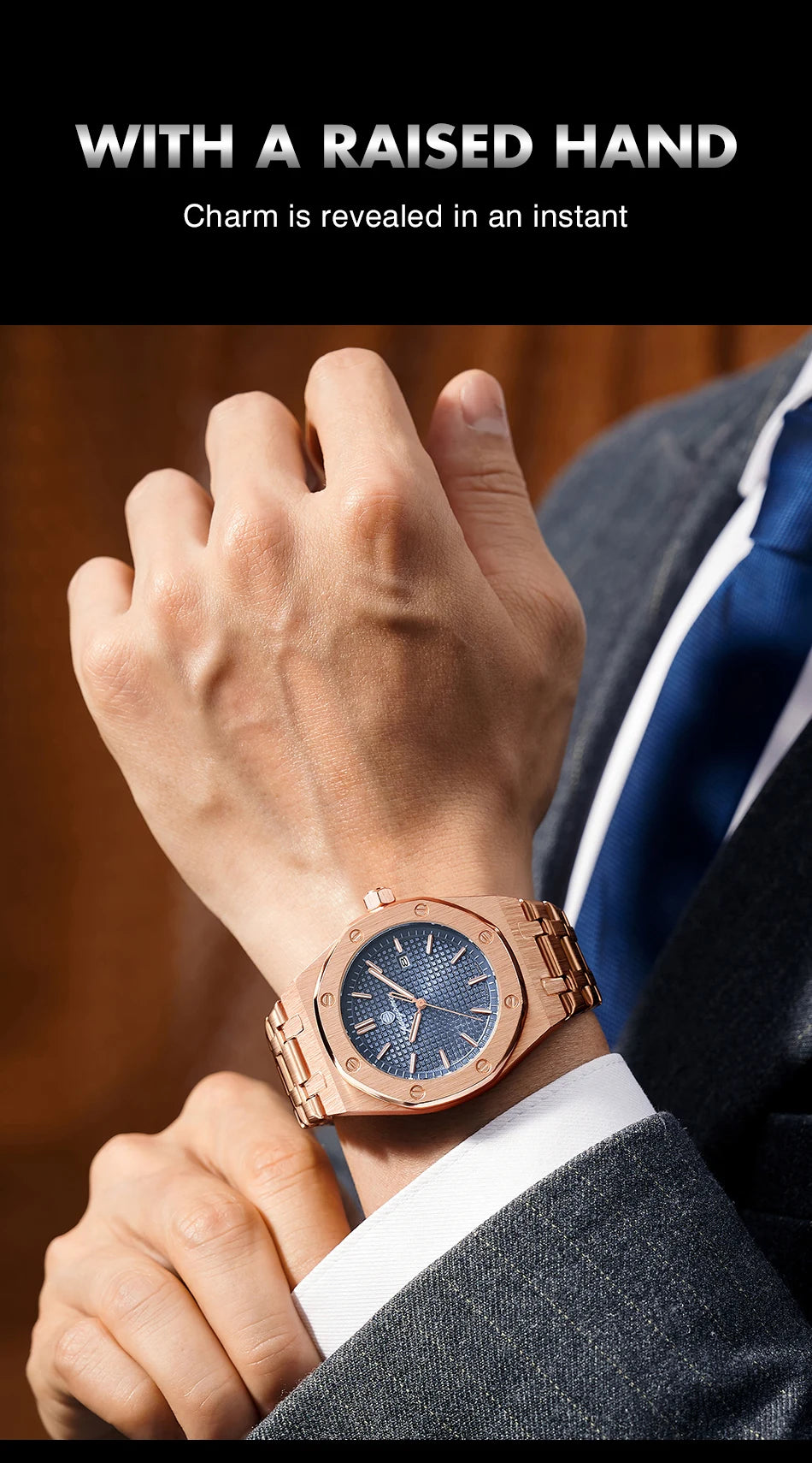 Luxury Waterproof Quartz Watch with Luminous Date Feature - Smarsty