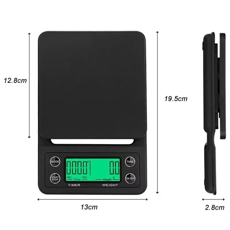Digital Coffee Scale With Timer Accurate Measurement - Smarsty