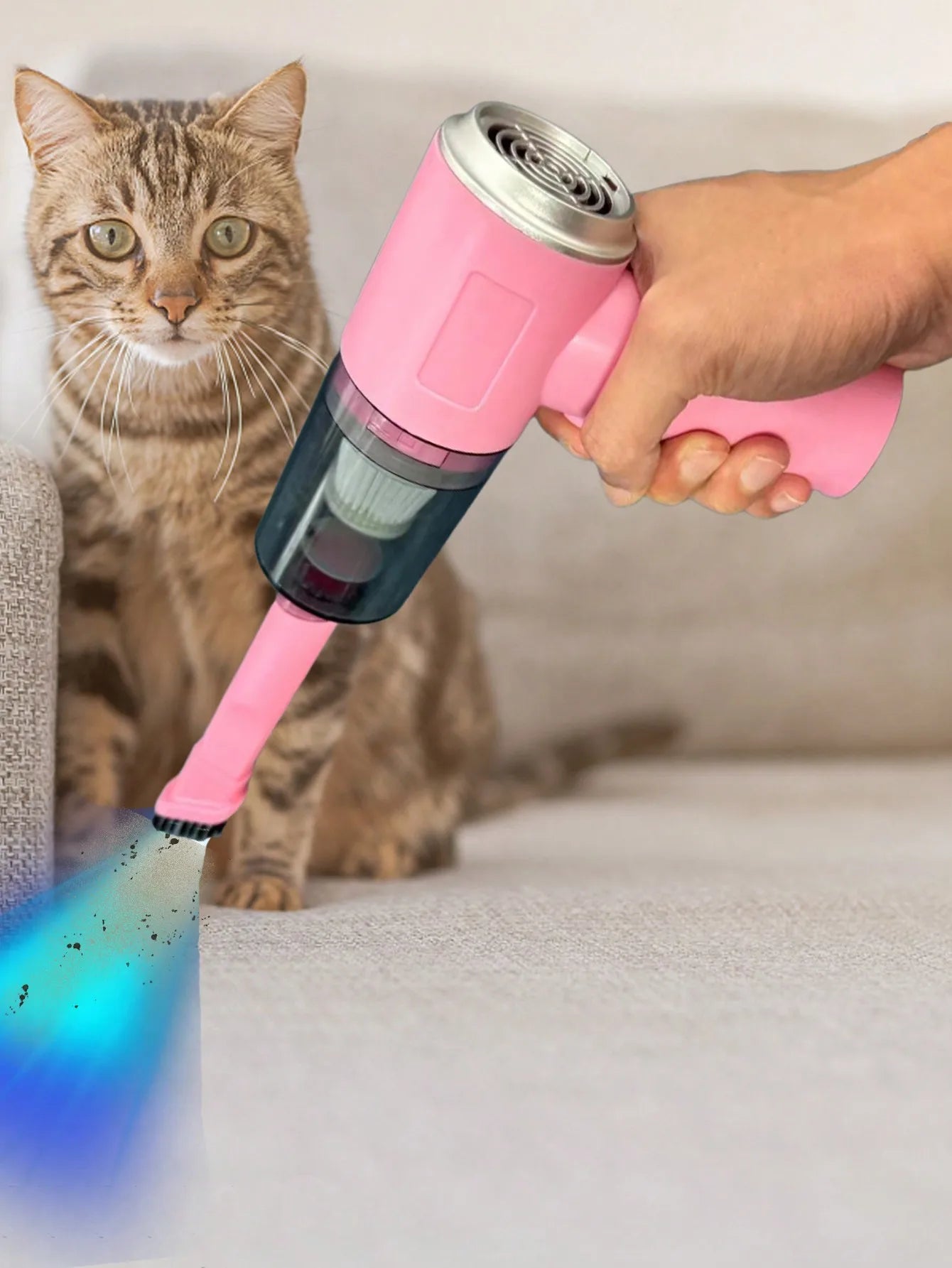 3 In 1 Integrated Suction And Blowing Vacuum Combination Vacuum Cleaner USB Charging Small Car Household Vacuum Cleaner - Smarsty