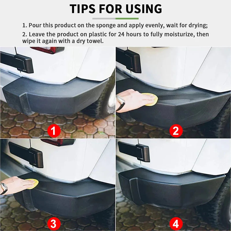Back To Black Plastic Restorer With Longlasting Shine - Smarsty