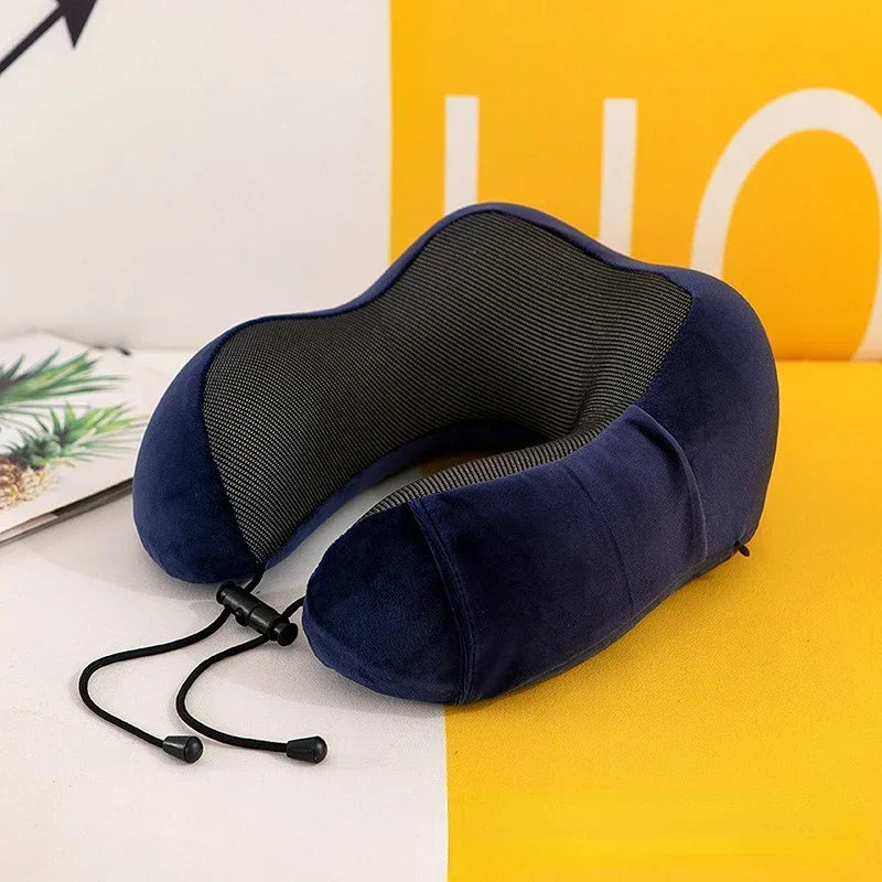 U Shaped Memory Foam Neck Pillow for Travel Comfort - Smarsty