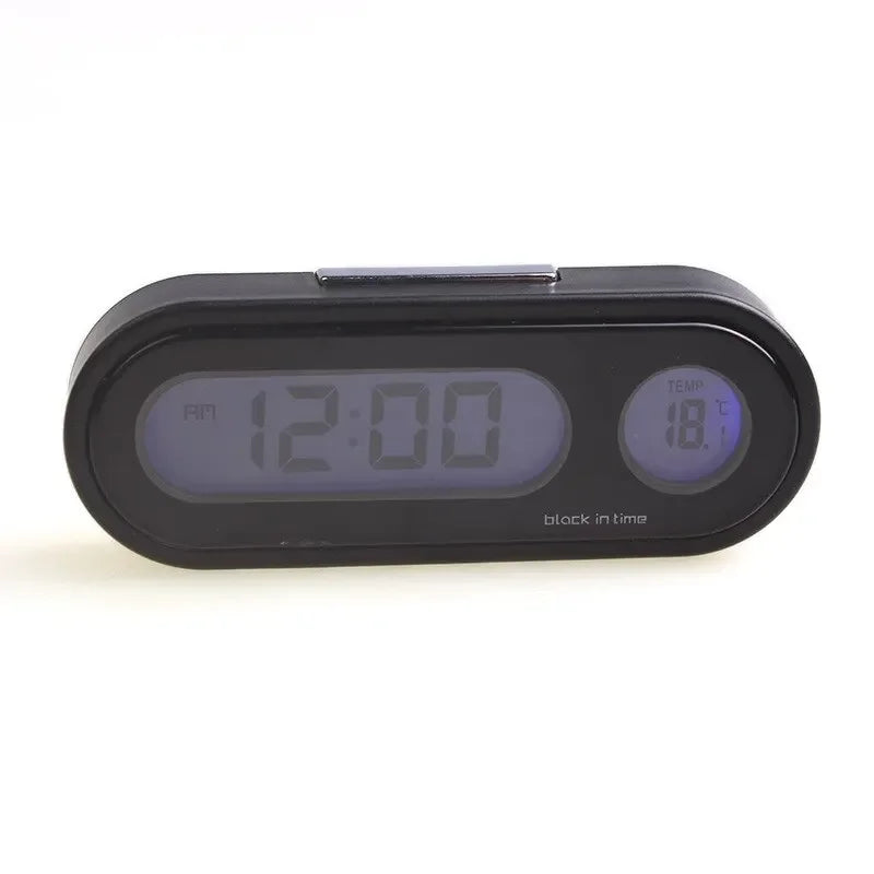 Car Dashboard Clock With Digital Thermometer And Display - Smarsty