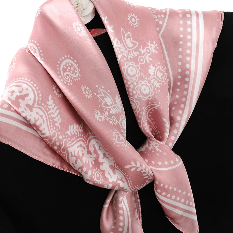 Elegant Silk Floral Hairbands and Neck Scarves - Smarsty