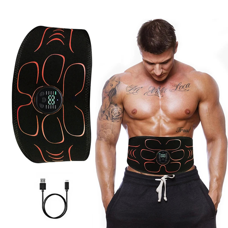 EMS Abdominal Muscle Trainer Belt for Body Slimming - Smarsty