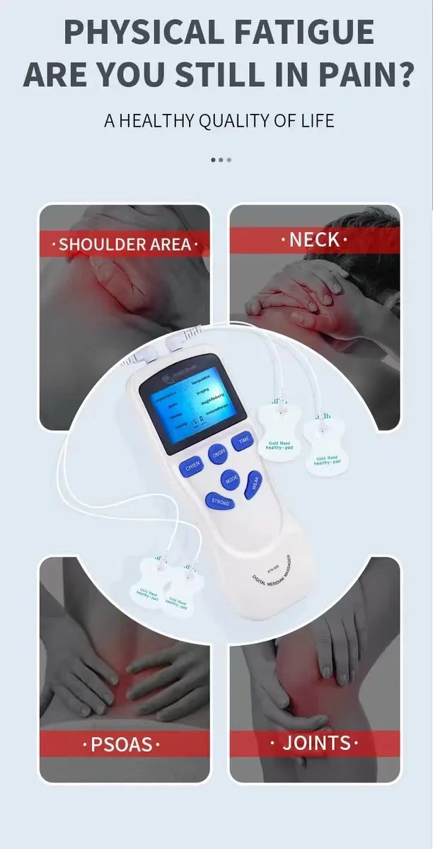 8 Modes EMS Dual Channel Muscle Massager for Fatigue Relief - Smarsty