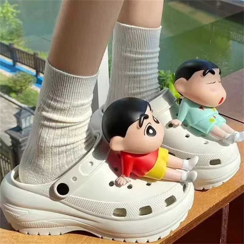 MINISO Personality Cute Cartoon 3D Shoe Charms Funny DIY Sandal & Clog Decorations Holiday Gift For Boys And Girls