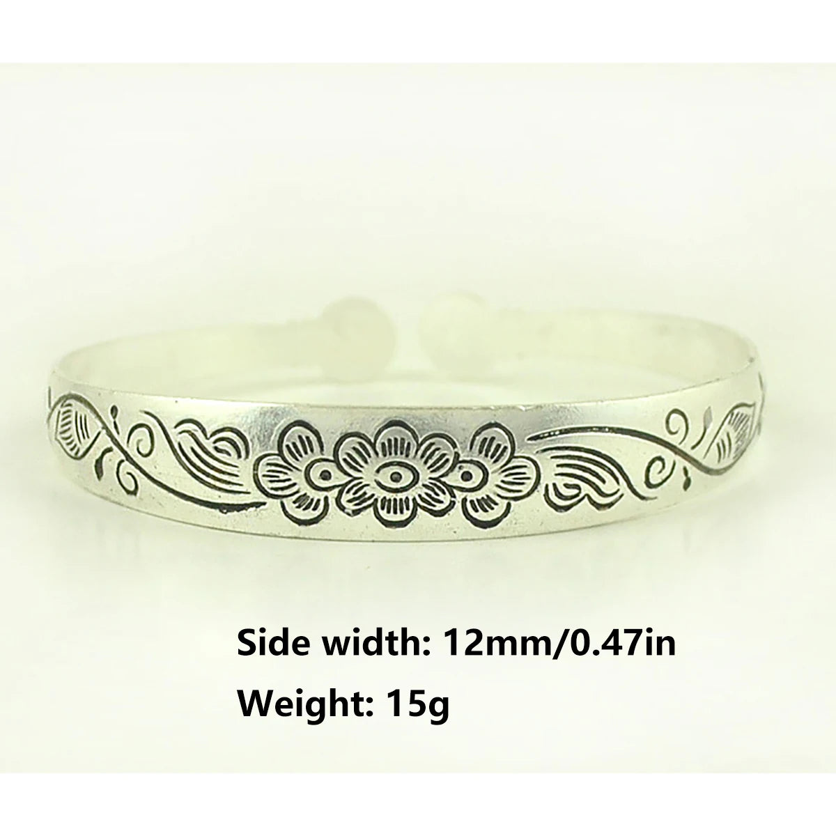 Vintage Tibetan Silver Cuff Bracelet for Unique Style - Smarsty