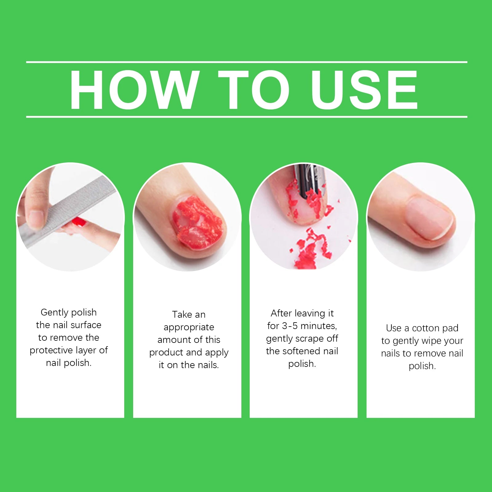 Magic Nail Polish Remover Gel Gentle Moisturizing Formula - Smarsty